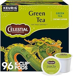 Celestial Seasonings Green Tea, Single-Serve Keurig K-Cup Pods, 96 Count