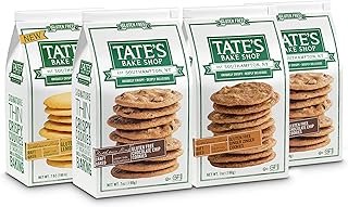 Tate's Bake Shop Gluten Free Cookies Variety Pack, Lemon, Ginger Zinger and Chocolate Chip Cookies, 4-7 oz Bags