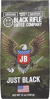 Black Rifle Coffee Company Just Black Medium Roast Ground Coffee 12oz - 1 bag - Roasted in the USA - America's Coffee