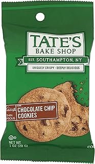 Tate's Bake Shop Chocolate Chip Cookies, Kosher, 2 Cookies, 1 Ounce (Pack of 8)