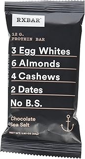 RXBAR Chocolate Sea Salt Protein Bar,1.83 Ounce (Pack of 12)