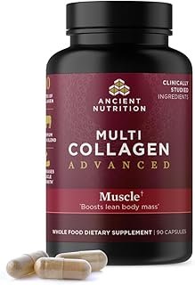 Ancient Nutrition Advanced Multi Collagen Protein Capsules Muscle, 90 Count