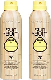 Sun Bum Original Spf 70 Sunscreen Spray Vegan and Reef Friendly (octinoxate & Oxybenzone Free) Broad Spectrum Moisturizing Uva/uvb Sunscreen With Vitamin E 2 Pack