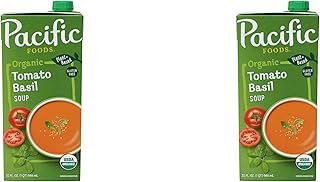 Pacific Foods Organic Tomato Basil Soup, 32 oz Carton (Pack of 2)