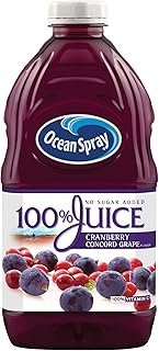 Ocean Spray 100% Juice, Cranberry Concord Grape, 64 Ounce Bottle