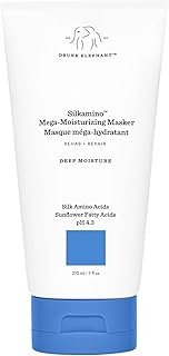 Drunk Elephant Silkamino Mega-Moisturizing Masker - 210 ml/7 fl oz - Silk Amino Acids - Clean Clinical - Sulfate-Free - Cruelty-Free - Dermatologist-Tested - Free of Essential Oils, Silicones, and SLS