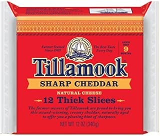Tillamook Sharp Cheddar Thick Slices, 12 Ounce