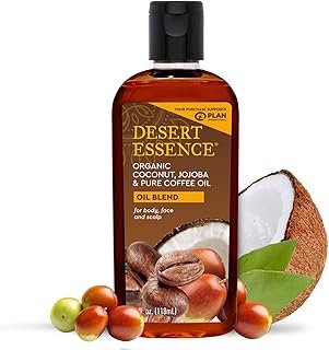 Desert Essence Organic Coconut, Jojoba, and Coffee Oil Blend