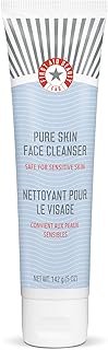 First Aid Beauty Pure Skin Face Cleanser, Sensitive Skin Cream Cleanser with Antioxidant Booster, 5 oz.