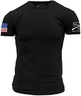 Grunt Style USA Full Color Flag Basic Men's T-Shirt
