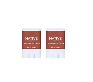 Generic Native Deodorant Mini Travel Size Coconut & Vanilla - (Aluminum Free, Phthalate Free) pack of 2