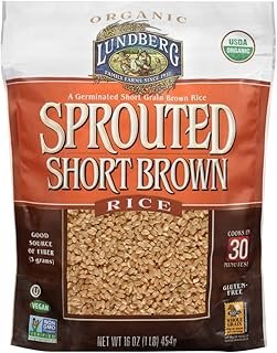 Lundberg Family Farms Sprouted Short Brown Rice, 16 Ounce