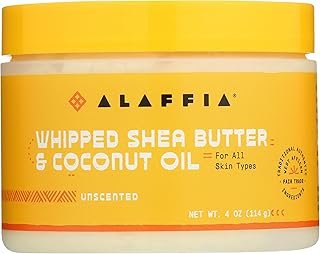 Alaffia Whipped Shea Butter & Coconut Oil Body Lotion - Unscented - 4 fl oz