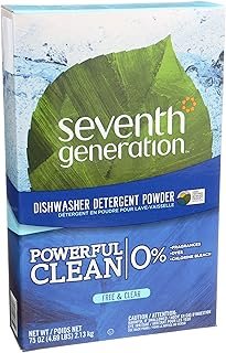 Seventh Generation Free and Clear Dishwasher Detergent Powder 75 oz