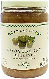 Swedish Gooseberry Preserves by Hafi (14.1 ounce)