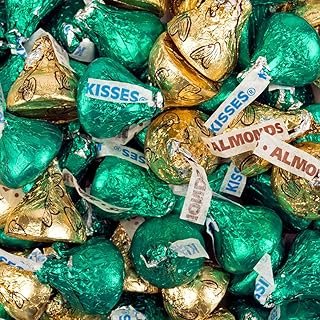 Hershey's Kisses Green & Gold Foil Candy