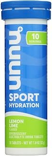 Nuun Beverage Tube Lemon Lime Tablet, 10 ct (811660020501)
