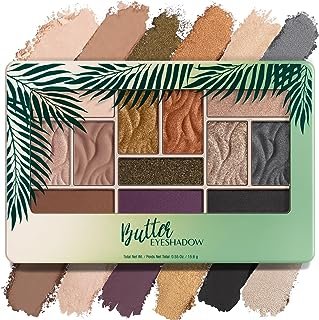 Physicians Formula Murumuru Butter Eyeshadow, 12-Shade Ultra-Creamy Palette with Murumuru & Tucuma Butters, Silky Soft Blendable Formula – Sultry Nights