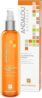 Andalou Naturals Toner Facial Toner Helps Hydrate Balance Skin pH For Clear Bright Skin, Clementine Plus C, 6 Fl Oz