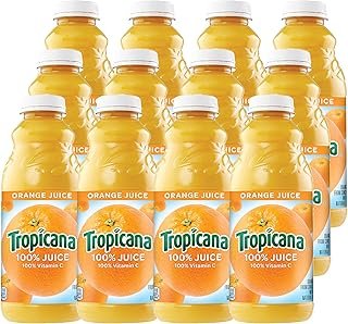 Tropicana Orange Juice, 32 Fl Oz (Pack of 12)