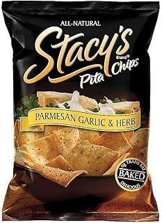 Stacy's Pita Chips, Parmesan Garlic and Herb, 36 Ounce (Pack of 24)