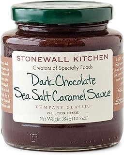 Stonewall Kitchen Dark Chocolate Sea Salt Caramel Sauce, 12.5 Ounces