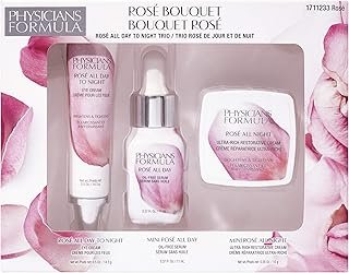 Physicians Formula Rosé All Day Makeup Set Skin Care Kit, For Dark Circles Under Eyes, Puffiness, Anti Aging, Antioxidants Anti Wrinkles, Deep Hydrating, Moisturizing
