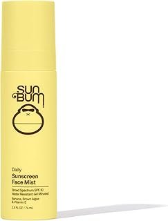Sun Bum Skin Care SPF 30 Daily Sunscreen Mist - Vegan and Hawaii 104 Act Compliant (Made without Octinoxate & Oxybenzone) - Broad Spectrum UVA/UVB Facial Sunscreen Spray with Vitamin E - 2.5 oz