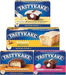 Tastykake Variety Pack, Butterscotch Krimpets, Cupcakes, Kandy Kakes, 4 Pack