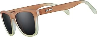 goodr Three Parts Tee Polarized Sunglasses for Men & Women Medium Sized (OG), Light Brown Translucent Frame with Copper Non-Reflective Glare Reducing Lenses, UV400 Protection, No Slip, No Bounce