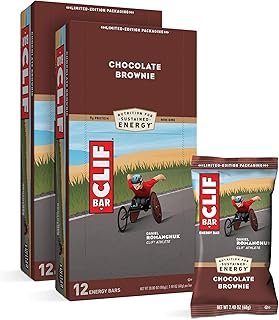 CLIF Bar Energy Bars - Chocolate Brownie Protein Bars - (2.4 oz Bars, 12 Count, 2-Pack) - Packaging May Vary