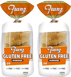 Franz Bakery Gluten Free Hamburger Buns - 2 Pack (2 x 12oz)