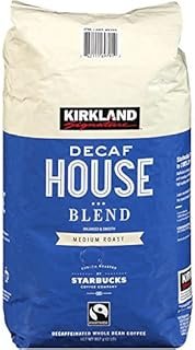 KIRKLAND Signature - Roasted by Starbucks ~ Decaf House Blend Coffee 2 lb. (Pack of 2) Total 4 Lb.