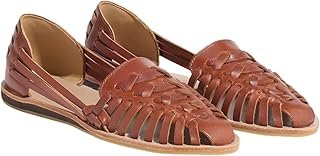 Nisolo Women's Huarache Sandals, Brandy, 9.5, Slip-On Comfort, Designed for Casual Everyday Wear, Handwoven & Waterproof Leather, No-Slip Sole