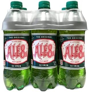 Ale 8 One Ginger Ale Soda, The Original Flavor, 16.9 ounces (6 Plastic Bottles), 100% Kentucky Soft Drink