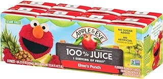 Apple & Eve Sesame Street Juice, Elmo's Punch, 4.23 Fluid-oz., Pack of 8