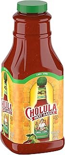 Cholula Chili Lime Hot Sauce, 64 fl oz - One 64 Fluid Ounce Bulk Container of Chili Lime Hot Sauce with Mexican Peppers, Lime and Signature Spice Blend, Perfect for Eggs, Shrimp, and More