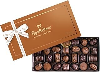 NEW - RUSSELL STOVER Assorted Milk & Dark Chocolate Gift Box, 16 oz. (≈ 28 pieces)