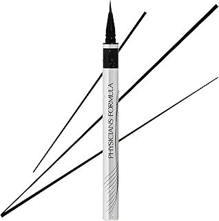 Physicians Formula Eye Booster Super Slim Liquid Eyeliner, Waterproof Precision with a Lash-Boosting Complex, Natural Finish, & Sensitive Skin Approved, Cruelty-Free & Vegan -Ultra Black