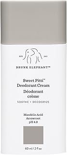 Drunk Elephant Sweet Pitti Deodorant Cream - 60 ml/2 fl oz - Baking Soda and Aluminum-Free - Clean Clinical Skincare - Cruelty-Free - Free of Essential Oils, Silicones, and Fragrance