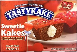 Tastykake Buttercream Filled Iced Cupcakes, (2 Family Pack Boxes)