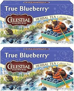 Celestial Seasonings Herb Tea True Blueberry 20 Bag (Pack of 2)