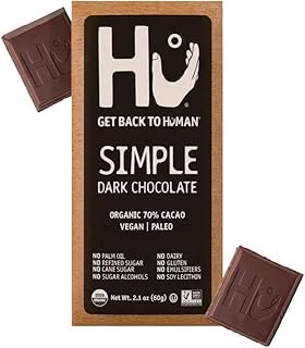 Hu Chocolate Bars | 8 Pack Simple Chocolate | Natural Organic Vegan, Gluten Free, Paleo, Non GMO, Fair Trade Dark Chocolate | 2.1oz Each