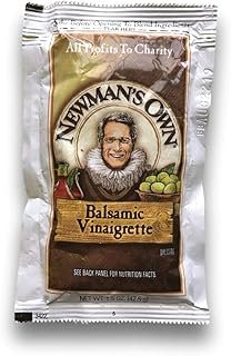 Newman’s Own Balsamic Vinaigrette Dressing, 1.5 oz packets (Pack of 25) Portion Control