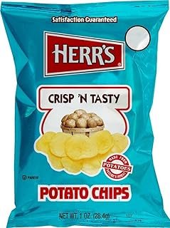 HERR'S Regular Potato Chips, Pack of 7 bags