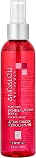 Andalou Naturals Toner, 1000 Roses Biome Balancing Facial Toner, Refreshing & Gentle on Sensitive Skin, Rose-Biotic Blend to Help Protect & Strengthen Skin Barrier, 6 Fl Oz Spray