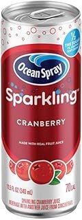 Ocean Spray Sparkling Cranberry Juice Drink, 11.5 Fl Oz Cans, 4 Count (Pack of 6)