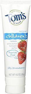 Tom's of Maine Natural Flouride Free Toothpaste for Children, Silly Strawberry, .4.2 oz
