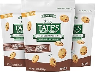 Tate's Bake Shop Tiny Gluten Free Chocolate Chip Cookies, 3 - 5.5 oz Bags
