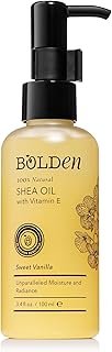 BOLDEN SHEA OIL with Vitamin E | 100% Natural | Unparalleled Moisture & Radiance for Skin & Hair | Sweet Vanilla Scented | 3.4 fl oz